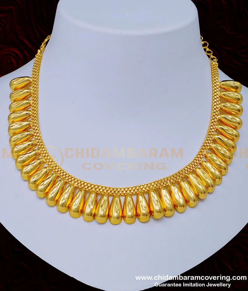 Buy One Gram Gold Plated Traditional Kerala Jewellery Necklace for ...