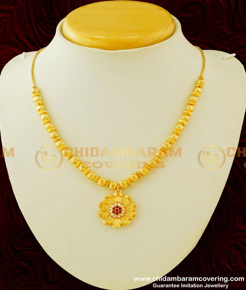 Simple short gold deals necklace designs