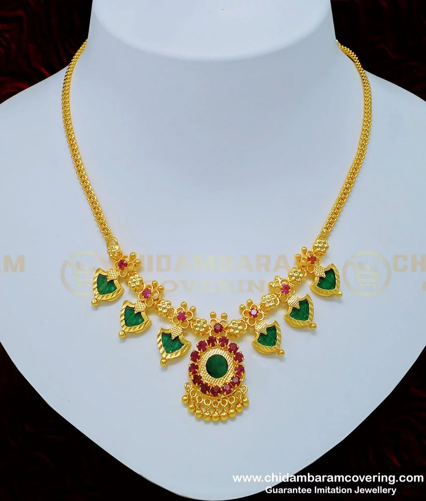 14K Yellow Gold Emerald Necklace, Handmade Green Necklace, Green Gemstone, Green  Pendant, May Birthstone