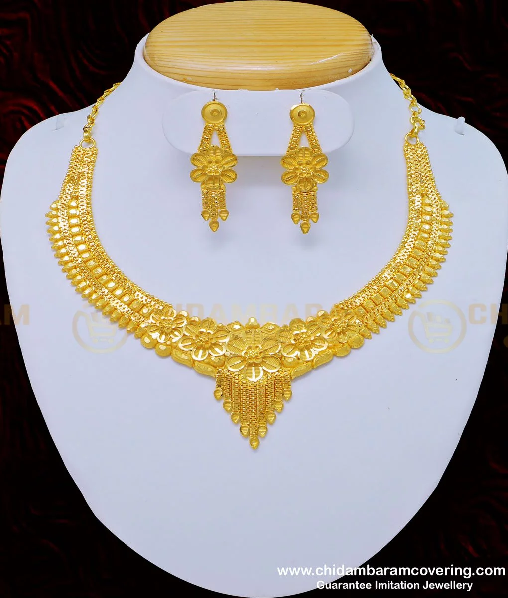 Simple mala set 2025 in gold designs