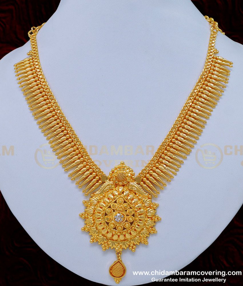 new model necklace, latest necklace with price, covering necklace, Chidambaram covering 