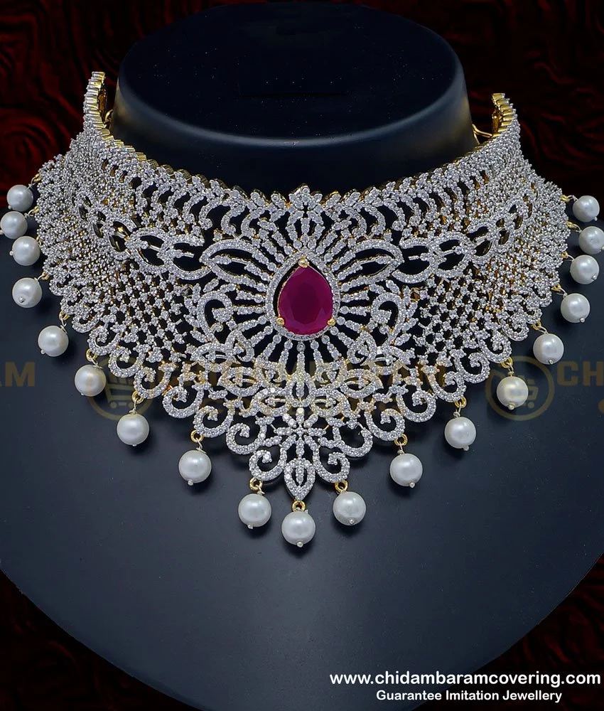 22K Yellow Gold Diamond Choker Necklace | Virani Jewelers