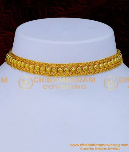 22k Plain Gold Necklace Set JGS-2103-00276 – Jewelegance