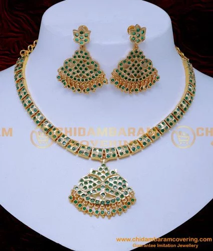 Buy Traditional Bridal Wear Swan Design Impon Attigai with Stone ...