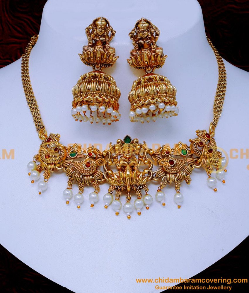 traditional lakshmi choker necklace, antique necklace designs latest models, antique jewellery, antique jewellery bridal set, antique necklace, antique necklace set, antique necklace designs, antique jewellery artificial, antique jewellery bridal set, antique jewellery design, Antique necklace desig