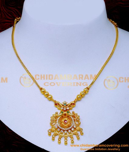NLC1461 - New Model Ad Stone Gold Plated Necklace for Wedding