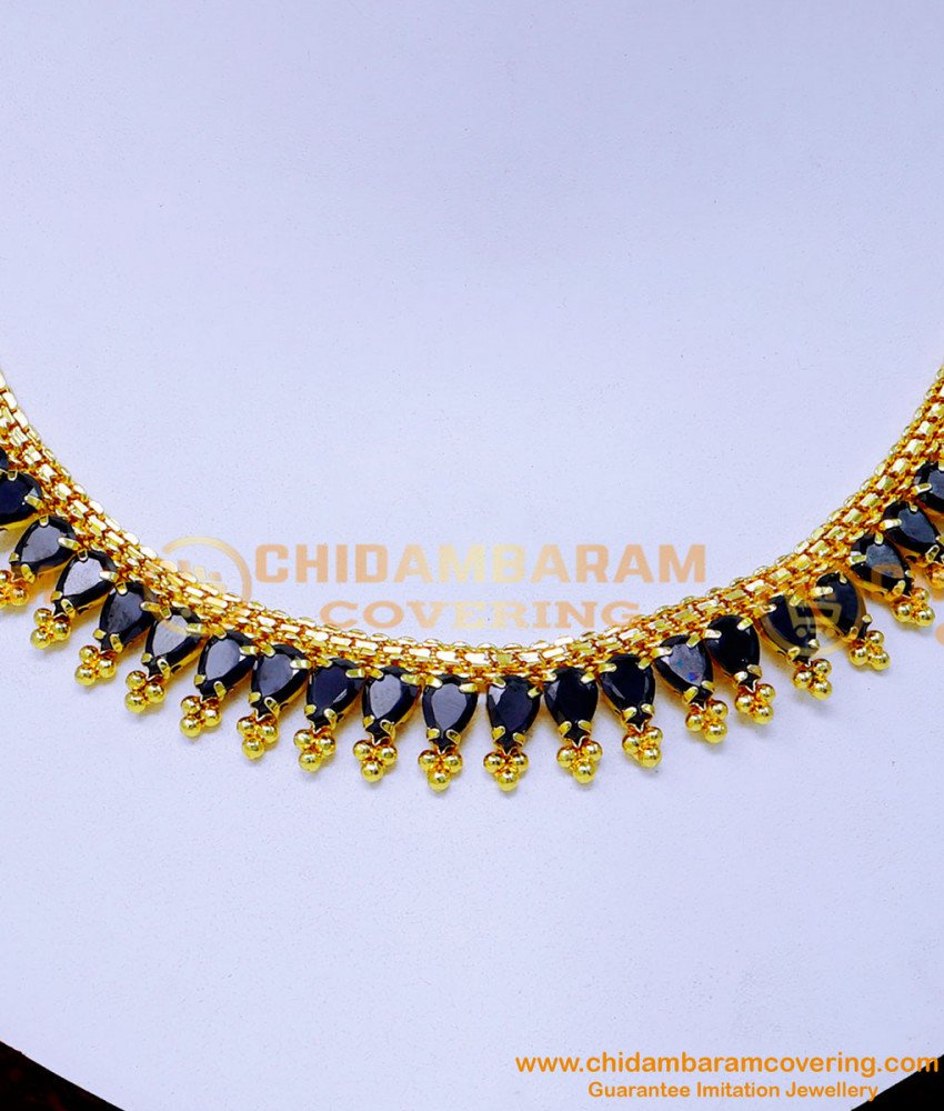 black stone necklace in gold, black stone necklace, traditional stone necklace designs, ad stone necklace, Necklace designs simple, Gold necklace designs simple, gold plated necklace, gold design for necklace, wedding gold necklace designs, necklace ka design, necklace designs with stones