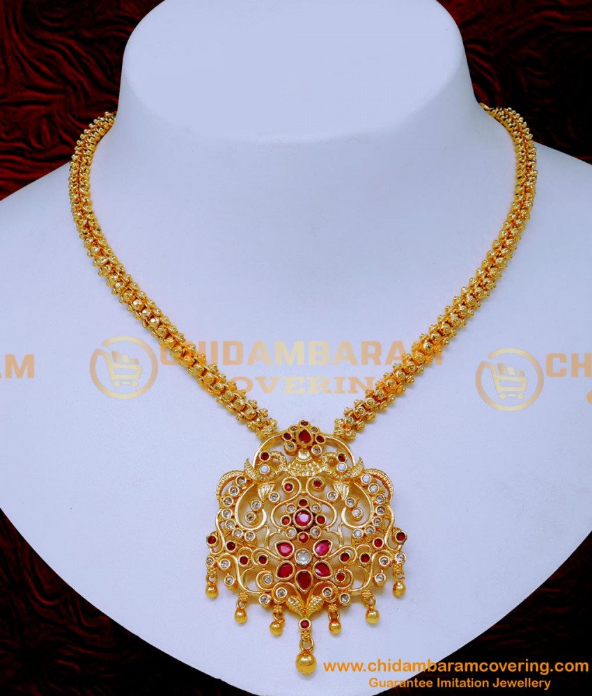 gold plated necklace set online