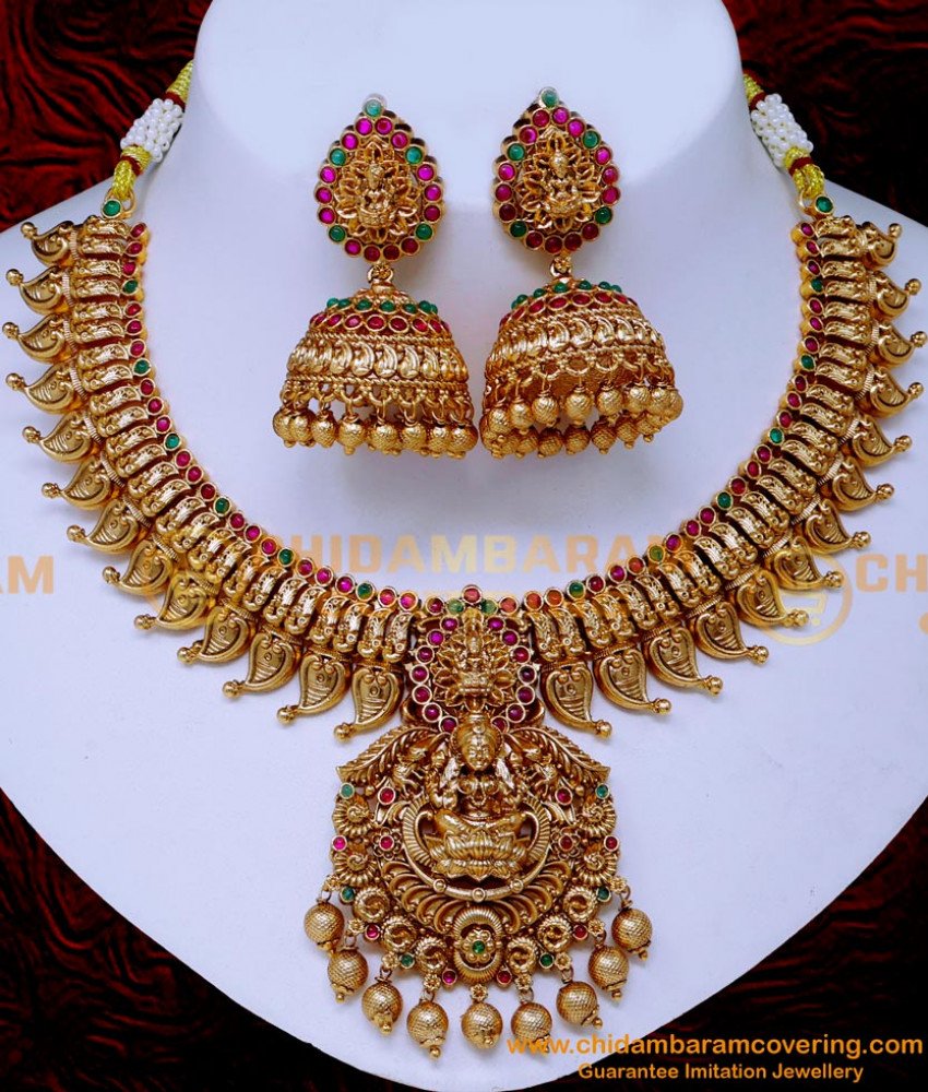 wedding antique gold necklace designs