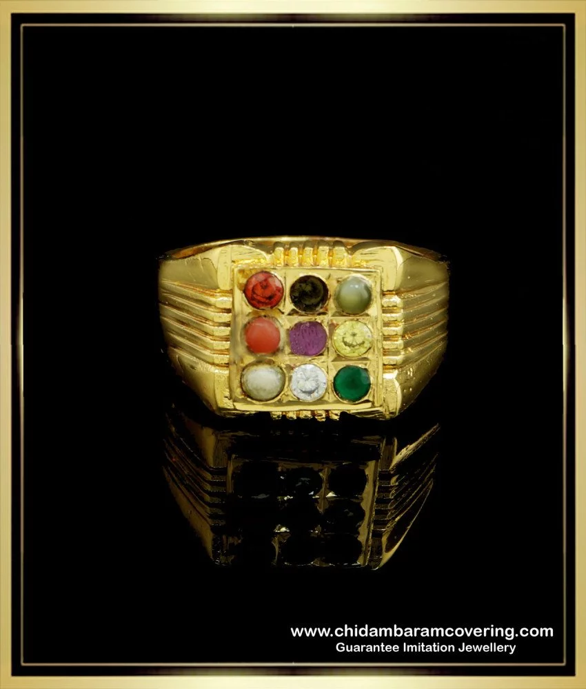 Modern navaratna ring designs 2024 for gents