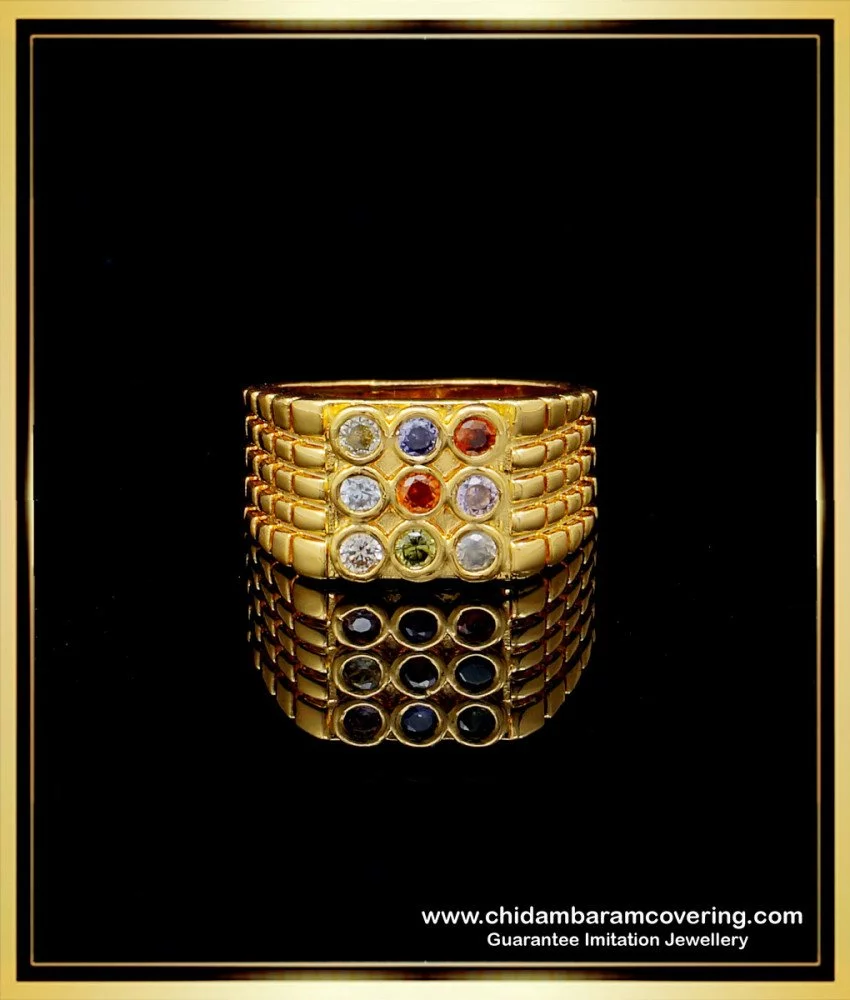 Buy Vaibhav Jewellers 18K Navratna Ring 148DG9451 Online from Vaibhav  Jewellers