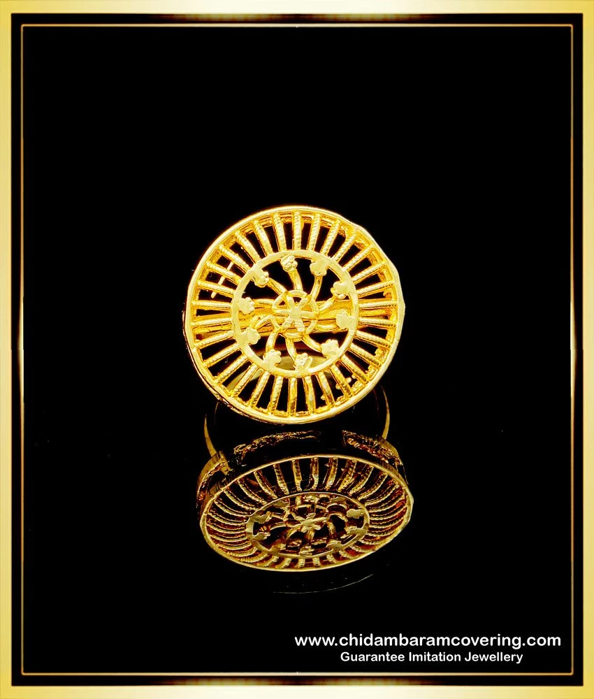 Memoir Gold plated Round shaped Filigree Fashion finger ring Women  Traditional : Amazon.in: Fashion