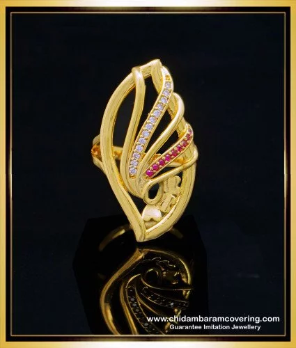 R3423ES-Modern engagement rings - wave shaped diamond ring - Olivacom