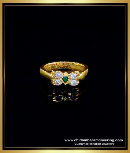 1 Gram Gold Forming Yellow Stone Artisanal Design Ring for Men - Style A520  – Soni Fashion®