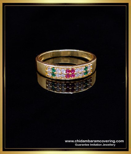 RNG414 - Gold Design Stone Simple Stone Ring Design for Female