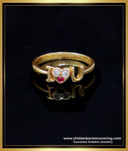 RNG436 - Simple Daily Use Impon Ring Design Gold for Female