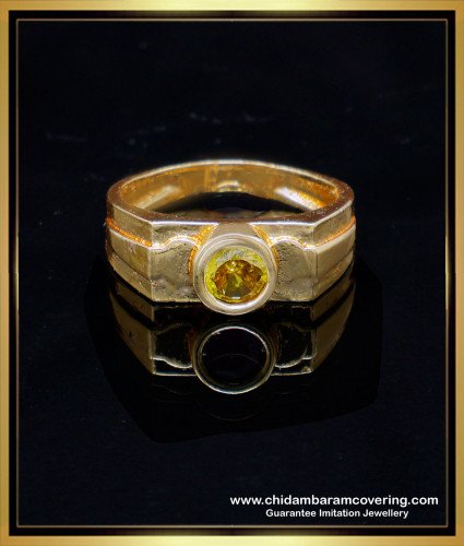 RNG464 - Original Impon Singles Stone Gold Ring Design for Male