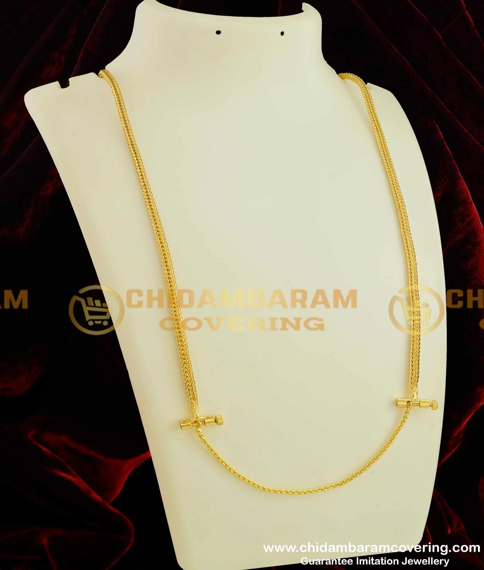 Thn22 Pinnal Kodi Thali Chain With Screw Connector One Gram Gold Thali Kodi Design Online Buy Original Chidambaram Covering Product At Wholesale Price Online Shopping For Guarantee South Indian